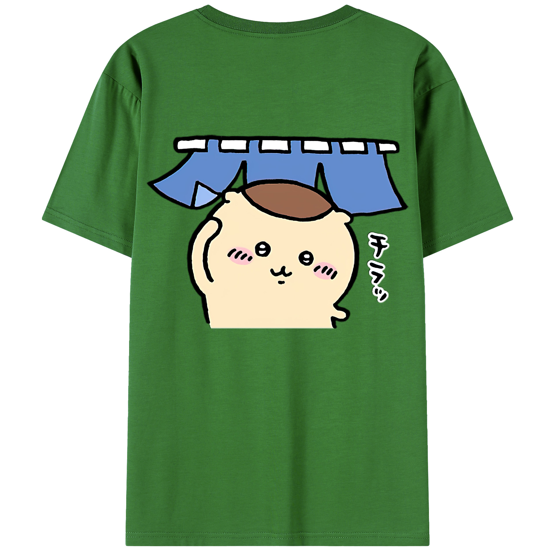 （画像用） ちいかわ くりまんじゅう Chii-kawa kuri manjū レディース半袖Tシャツ(バックプリント)